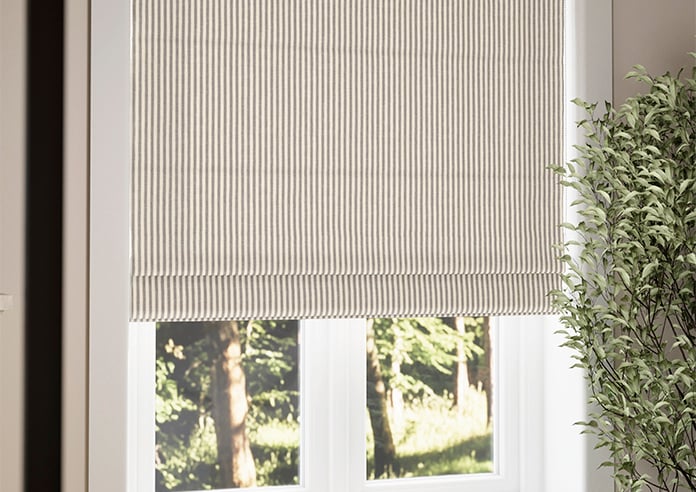 Ravelle Stripe, Clouded Grey - Roman Blind - Image 5